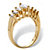 1.50 TCW Marquise-Cut Cubic Zirconia Yellow Gold-Plated Anniversary Ring-12 at PalmBeach Jewelry