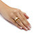 1.50 TCW Marquise-Cut Cubic Zirconia Yellow Gold-Plated Anniversary Ring-13 at PalmBeach Jewelry
