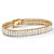 6 TCW Princess-Cut Cubic Zirconia Double-Row Tennis Bracelet in Yellow Goldtone 7 1/4"-11 at PalmBeach Jewelry