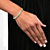 6 TCW Princess-Cut Cubic Zirconia Double-Row Tennis Bracelet in Yellow Goldtone 7 1/4"-13 at PalmBeach Jewelry