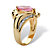 2.05 TCW Marquise-Cut Pink Cubic Zirconia Ring in Gold-Plated-12 at PalmBeach Jewelry