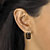 14.50 TCW Emerald-Cut Smoky Quartz Gold-Plated Drop Earrings-13 at PalmBeach Jewelry
