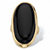 Oval-Shaped Genuine Onyx Yellow Gold-Plated Ring-11 at PalmBeach Jewelry