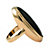 Oval-Shaped Genuine Onyx Yellow Gold-Plated Ring-12 at PalmBeach Jewelry
