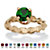 Round Simulated Birthstone 10k Gold Baby Ring Charm-105 at PalmBeach Jewelry