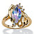 Marquise-Cut Aurora Borealis Crystal Cocktail Ring in Gold-Plated-11 at PalmBeach Jewelry