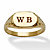 Personalized Initial Ring Yellow Gold-Plated Sizes 6-16-11 at PalmBeach Jewelry