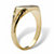 Personalized Initial Ring Yellow Gold-Plated Sizes 6-16-12 at PalmBeach Jewelry