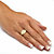 Personalized Initial Ring Yellow Gold-Plated Sizes 6-16-13 at PalmBeach Jewelry