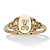 Personalized Signet Personalized Initial Ring in Solid 10k Yellow Gold-11 at PalmBeach Jewelry