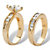 1.78 TCW Marquise-Cut Cubic Zirconia Two-Piece Bridal Set Gold-Plated-12 at PalmBeach Jewelry