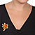 Genuine Orange Coral and Green Agate Bouquet Pin in Gold Tone-13 at PalmBeach Jewelry