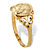 Cherub Guardian Angel Open Scrollwork Ring in Solid 10k Yellow Gold-12 at PalmBeach Jewelry