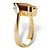 Marquise-Shaped Genuine Tiger's-Eye Yellow Gold-Plated Cocktail Ring-12 at PalmBeach Jewelry