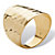Hammered-Style Cigar Band in 14k Gold over .925 Sterling Silver-12 at PalmBeach Jewelry