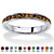 SETA JEWELRY Round Simulated Birthstone Stackable Eternity Band in Sterling Silver-111 at Seta Jewelry
