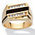 Men's Emerald-Cut Genuine Onyx Crystal Accent Yellow Gold-Plated Classic Ring-11 at PalmBeach Jewelry