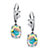 SETA JEWELRY 5.08 TCW Oval-Cut Aurora Borealis Cubic Zirconia Drop Earrings in Sterling Silver-11 at Seta Jewelry