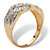 1/4 TCW Round Diamond in Solid 10k Yellow Gold Braid Ring-12 at PalmBeach Jewelry
