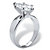 2.11 TCW Marquise-Cut Cubic Zirconia Sterling Silver Solitaire Ring-12 at PalmBeach Jewelry