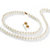 Cultured Freshwater Pearl Necklace, Bracelet and Earrings in Solid 14k Gold 18"-12 at PalmBeach Jewelry