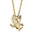Men's Yellow Gold Tone Eagle Pendant Rope Chain Necklace 24"-11 at PalmBeach Jewelry