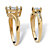 Marquise-Cut Cubic Zirconia 2-Piece Bridal Ring Set 1.38 TCW in Gold-Plated-12 at PalmBeach Jewelry