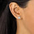 SETA JEWELRY Multi-Cut Cubic Zirconia 7 Pair Stud Earrings Set 8.16 TCW in Platinum over Sterling Silver-13 at Seta Jewelry