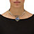 SETA JEWELRY Oval-Shaped Simulated Blue Lapis Silvertone Antique-Finish Pendant and Earrings Set-15 at Seta Jewelry