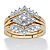 1/5 TCW Round Diamond 3-Piece Bridal Set in Solid 10k Yellow Gold-11 at Direct Charge presents PalmBeach