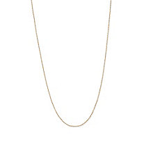 Rope Chain Necklace in 14k Yellow Gold 18" (.5mm)