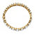 36.50 TCW Emerald-Cut Cubic Zirconia Yellow Gold-Plated Tennis Bracelet 7 1/2"-12 at PalmBeach Jewelry