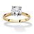2.00 Carat Round Cubic Zirconia Solitaire Engagement Ring in 18k Gold-Plated-11 at PalmBeach Jewelry