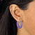 SETA JEWELRY Lavender Jade 14k Yellow Gold Hoop Earrings (1")-13 at Seta Jewelry
