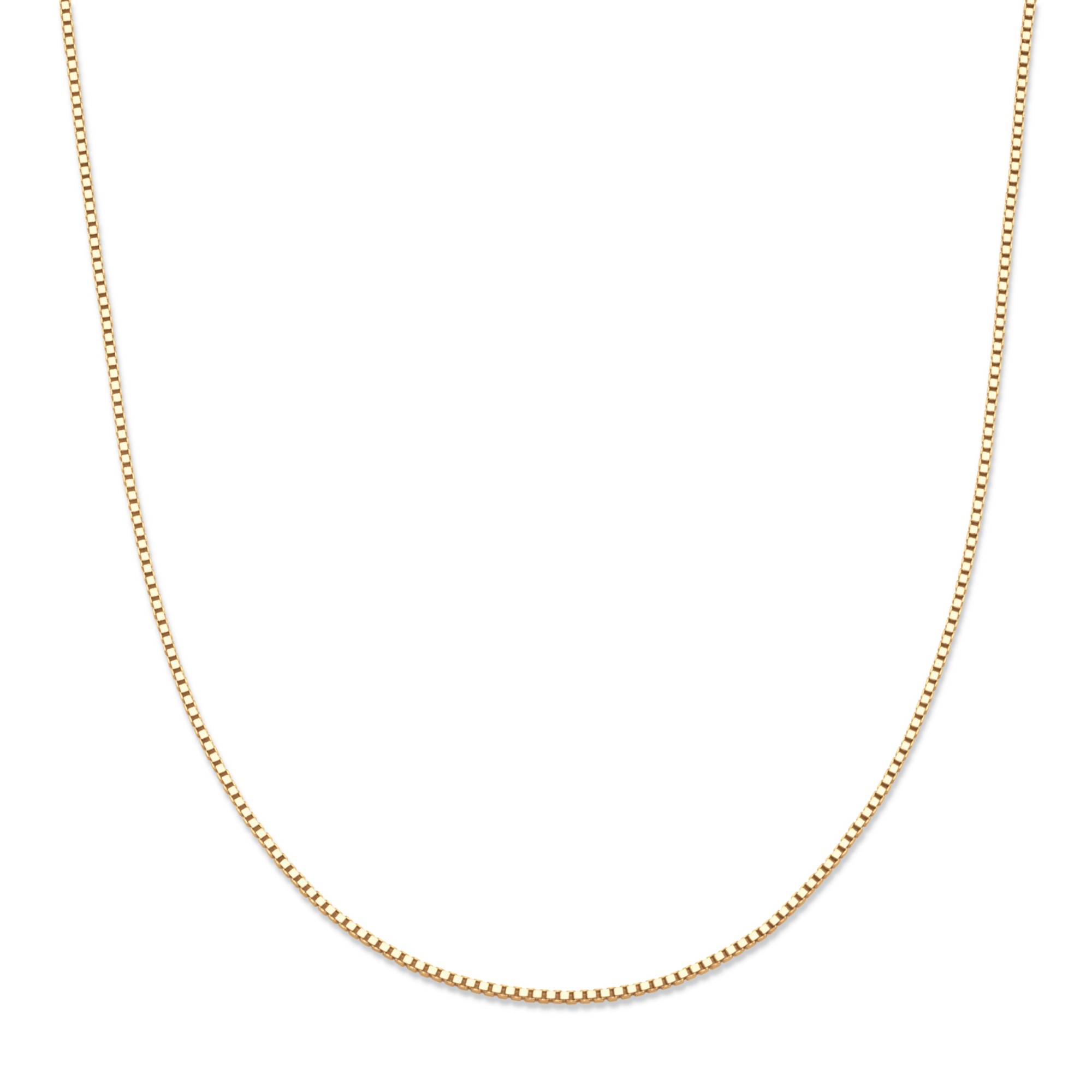 Venetian Box-Link Chain Necklace in 10k Yellow Gold 16