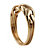 Commitment Symbol Braided Puzzle Ring in Solid 10k Yellow Gold-12 at PalmBeach Jewelry