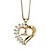 1.35 TCW Cubic Zirconia Mom Heart Pendant Necklace in 14k Gold over Sterling Silver-11 at PalmBeach Jewelry