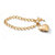 Etched Heart Charm Photo Locket Bracelet with Toggle Clasp in Goldtone 8"-11 at PalmBeach Jewelry