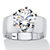 4 TCW Round White Cubic Zirconia .925 Sterling Silver Solitaire Engagement Ring-11 at Direct Charge presents PalmBeach