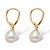 Cultured Freshwater Pearl Teardrop Earrings in 14k Yellow Gold-11 at PalmBeach Jewelry