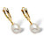 Cultured Freshwater Pearl Teardrop Earrings in 14k Yellow Gold-12 at PalmBeach Jewelry
