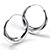 Polished Puffed Hoop Earrings in Sterling Silver (1 7/8")-12 at PalmBeach Jewelry