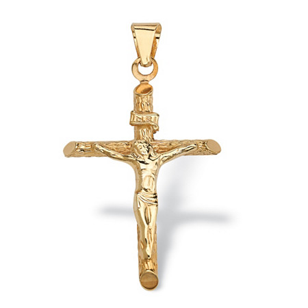 14k Yellow Gold Crucifix Pendant at PalmBeach Jewelry
