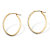 Diamond Accent Diamond Fascination Hoop Earrings in 14k Yellow Gold (1 1/4")-12 at Direct Charge presents PalmBeach