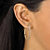 SETA JEWELRY Diamond Accent Diamond Fascination Hoop Earrings in 14k Yellow Gold (1 1/4")-13 at Seta Jewelry