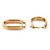 SETA JEWELRY Diamond Accent Diamond Fascination Oval Cut Hoop Earrings in 14k Yellow Gold (1/2")-12 at Seta Jewelry
