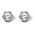 4 TCW Round Cubic Zirconia Stud Earrings in Platinum over Sterling Silver-11 at Direct Charge presents PalmBeach
