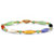 Multicolor Jade 14k Yellow Gold Beaded and Barrel Shapes Bracelet 7.5"-11 at PalmBeach Jewelry