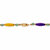 Multicolor Jade Beaded and Barrel Shaped Link Necklace in 14k Yellow Gold 18"-12 at PalmBeach Jewelry