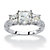 3.06 TCW Princess-Cut Cubic Zirconia Engagement Anniversary Ring in Solid 10k White Gold-11 at PalmBeach Jewelry